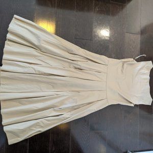 Prada tea length pleated dress